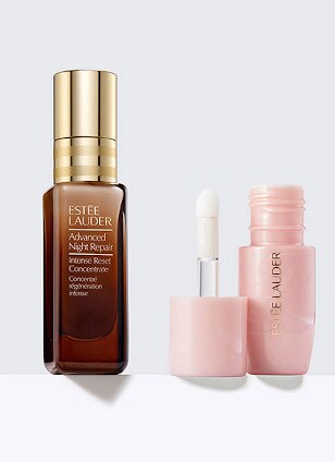 Advanced Night Repair Intense Reset Concentrate & Pure Color Envy Nighttime Rescue Lip Oil-Serum